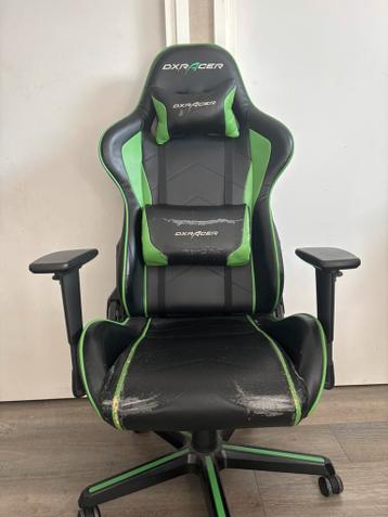 DXRacer zwart met groen