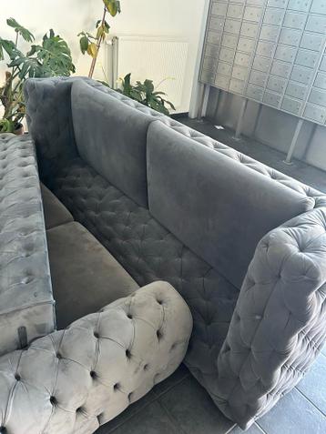 Luxe Grijze Hoekbank - Zo Goed als Nieuw