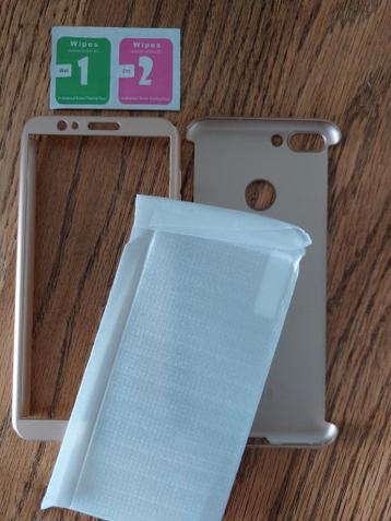 Telefoonhoesje en screenprotector set - Goud