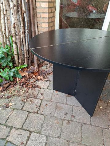 GRATIS OPHALEN Ronde zwarte tafel, inklapbaar