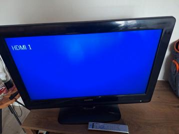 Oude Philips TV met afstandsbediening