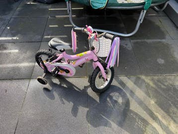 Kinderfiets meisje 12 inch met zijwieltjes