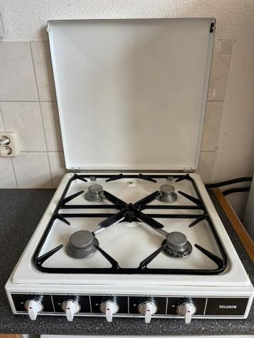 Pelgrim 5 pits gasstel met deksel – werkt goed