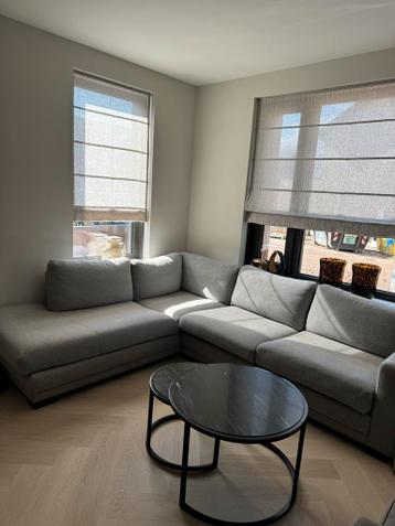 Gratis af te halen - grijze hoekbank - netjes onderhouden