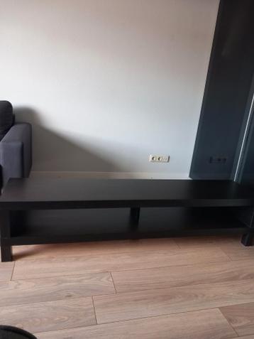 Zwartbruin tv-meubel, Lack van Ikea