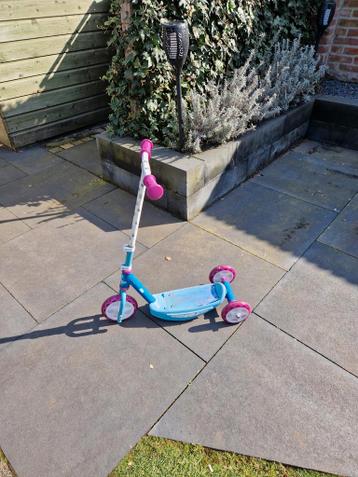 Kinderstep met 3 wielen - Blauw/Roze