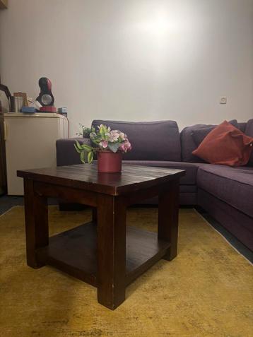 Massief houten salontafel - gratis af te halen/bezorgen