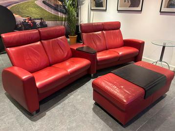 Gratis op te halen; Stressless bioscoop bank (leer)