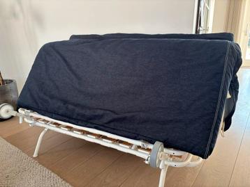 Gratis af te halen: IKEA slaapbank 2-persoons - Donkerblauw