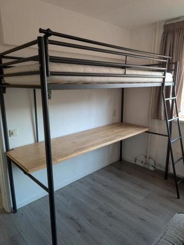 Hoogslaper 210x90x180 cm met lattenbodem en matras