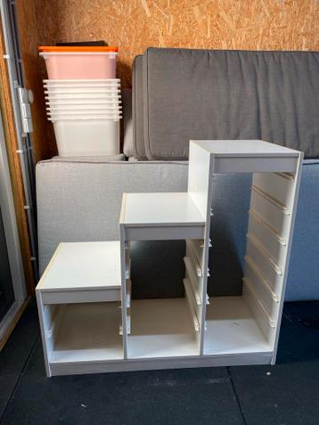 IKEA Trofast opbergcombinatie wit, trapmodel