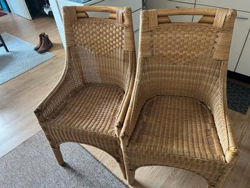 Set van 4 rotan stoelen - perfect voor eetkamer of terras