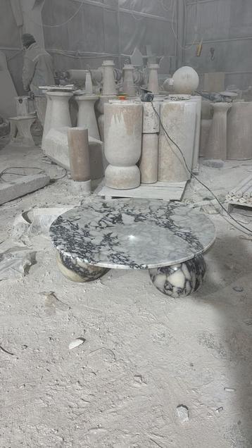 NIEUWE CALACATTA VIOLA EETTAFEL/SALONTAFEL OP MAAT!!