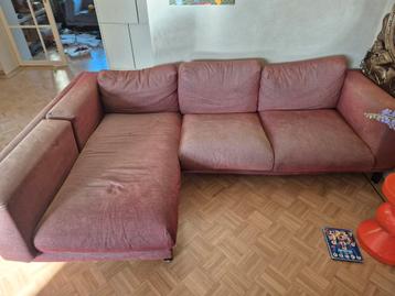 Gratis IKEA Nockeby bank met chaise longue rood