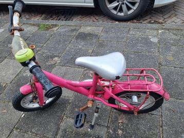 Roze Puky kinderfiets 12.5 inch - gratis af te halen