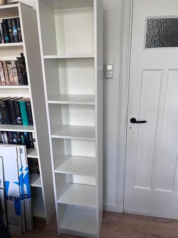 Witte Boekenkast Ikea met 6 Vakken (40x28x202cm)