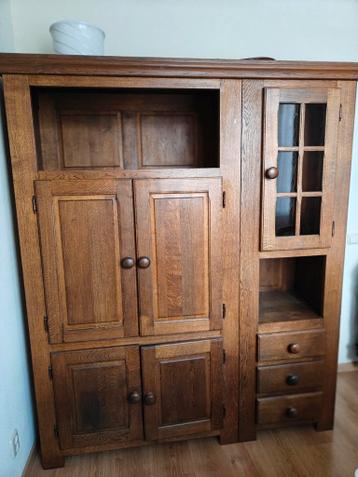 Massief Eiken 3-delige Kast - Veel Opbergruimte