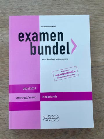 Examenbundel Nederlands vmbo-gt/mavo 2021/2022