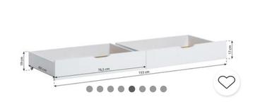 Hoppekids Bedlade (set van 2) - Wit