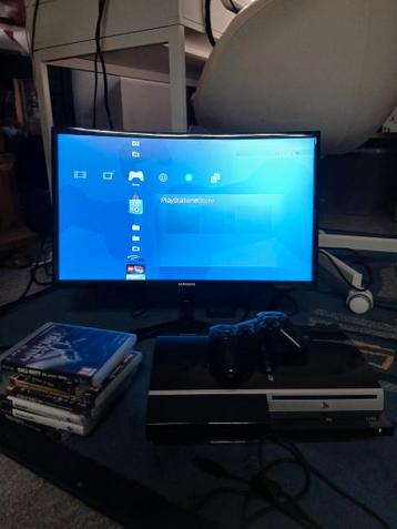 PlayStation 3 met de Monitor en de WebMan en 298 gb