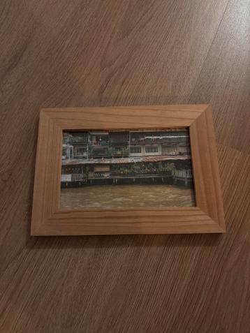 Houten fotolijst met foto van Bangkok