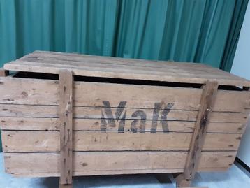 Houten voorraad kist