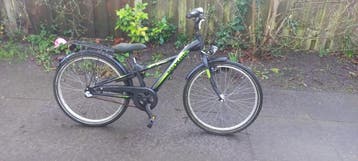 Jongensfiets 24 inch - Zwart/Groen opknapper