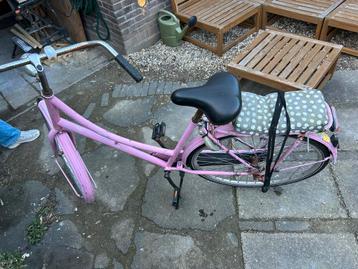 Roze damesfiets - Omafiets