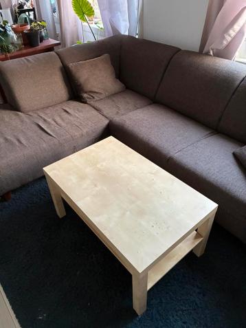 Licht houtkleurig/beige salontafel (gratis op te halen)