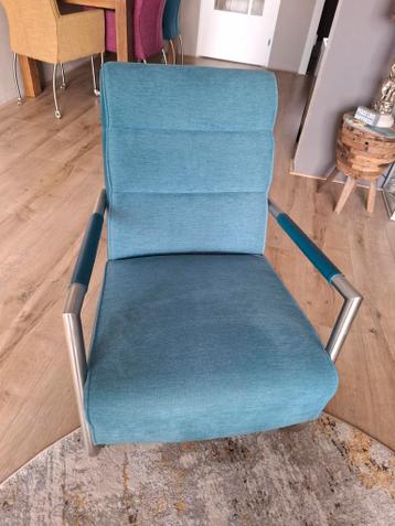 Comfortabele huiskamer stoel - Blauw/Groen