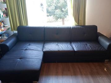 Kunststof leer hoekbank