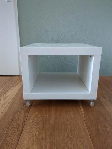 Ikea Lack kastje op wielen - Wit, gebruikt
