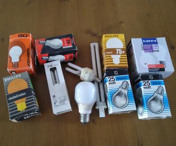 Diverse gloeilampen en spaarlampen