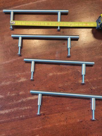 GRATIS RVS handgrepen 4 stuks 13 cm