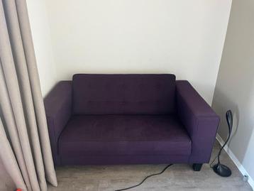 Compacte paarse tweezitsbank - 88x160x70 cm