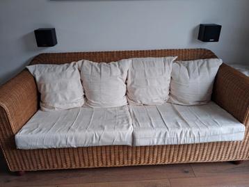Gratis rotan 3-zits bank - direct af te halen in Meerssen