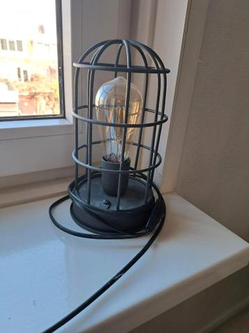Industriële tafellamp - 8.5 cm hoog - Vintage Edison lamp