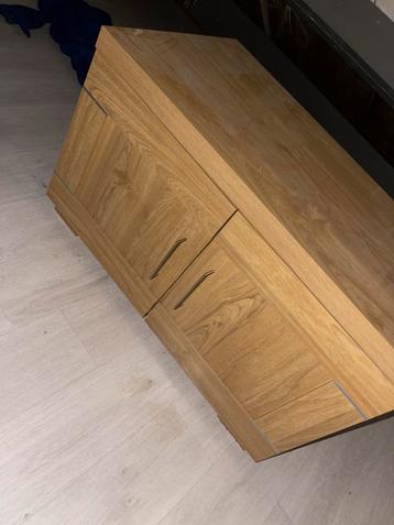 Eikenhouten TV-kastje met opbergruimte