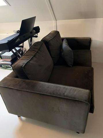 Fluweel groen bankje 180 x 90