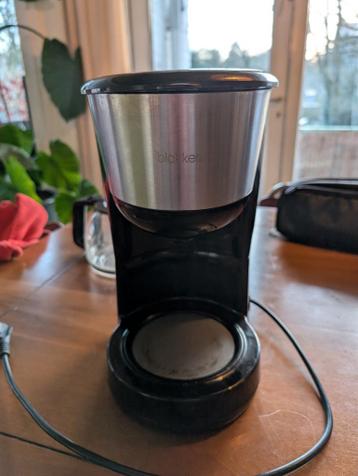Gratis koffiezetapparaat Blokker, werkt goed, kapotte bak