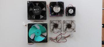 ventilatoren 6 stuks / gratis op te halen