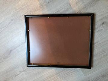 GRATIS Zwarte fotolijst met glasplaat 53x43 cm