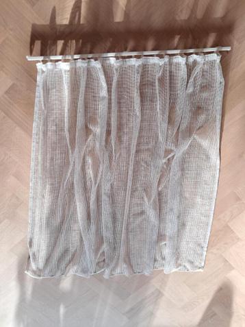 Vitrage wit + toebehoren