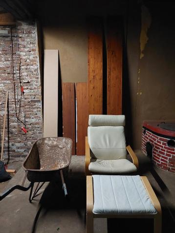 Gratis Ikea Poang stoel en planken