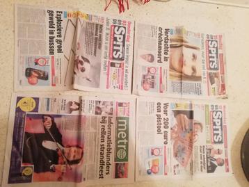 metro/spits kranten 2009