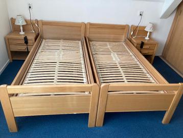 Elektrisch verstelbare bedden. 2x eenpersoons/tweepersoons.
