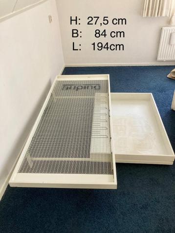 Eenpersoons Auping bed met lade.