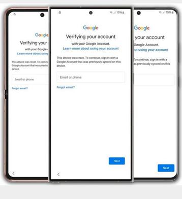 GEZOCHT: TOESTELLEN Met 

FRP/ Google lock