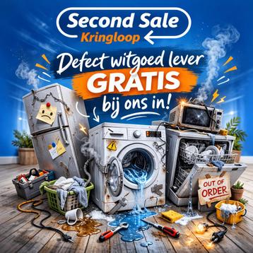 ️ Defect witgoed? Lever het gratis in!
