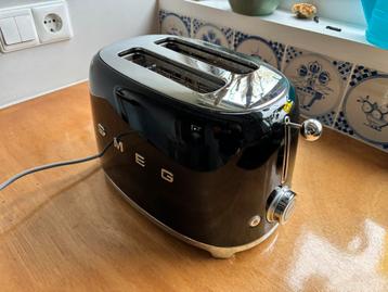 Kapotte smeg broodrooster zwart